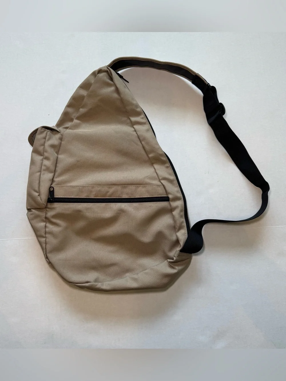 L.L.Bean AmeriBag Healthy Back Sling Bag Tan Vintage Outdoor